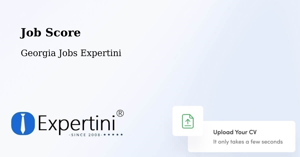 Job Score & Job Description Score Tool – Georgia - Georgia Jobs Expertini